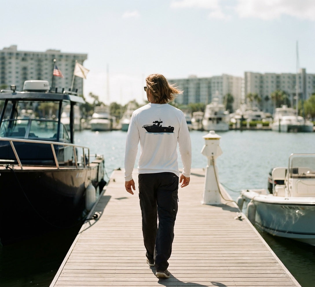 FOUNDED BY LOCAL SKIPPERS — Waterline custom boat shirts