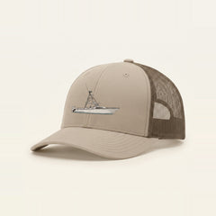 Custom Boat Trucker Hat — Khaki