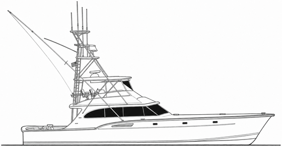 Example of a boat drawn as a pencil sketch